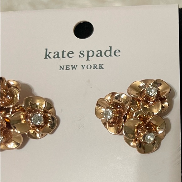Kate Spade flower earrings, NWT - Picture 2 of 9
